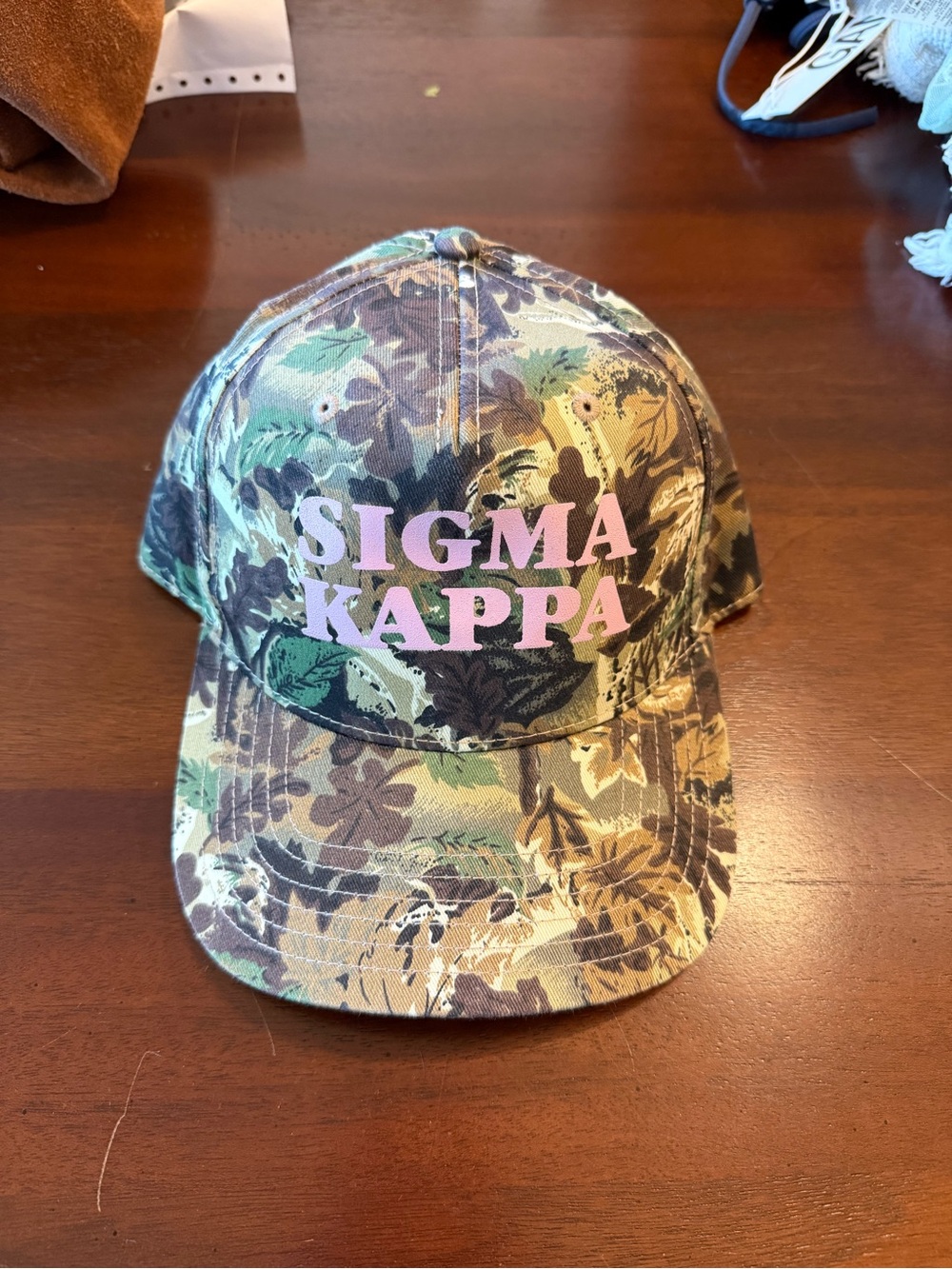 Sigma Kappa Camo Print Hat